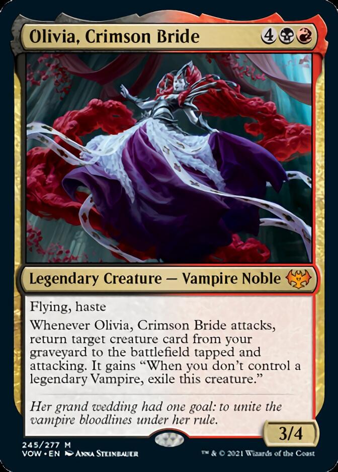 Olivia, Crimson Bride [Innistrad: Crimson Vow] | Jomio and Rueliete's Cards and Comics