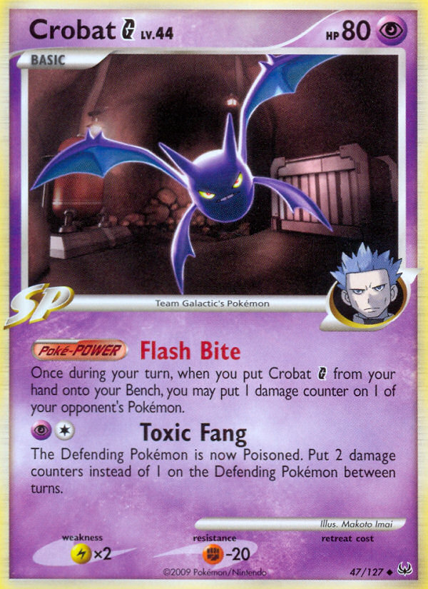Crobat G (47/127) [Platinum: Base Set] | Jomio and Rueliete's Cards and Comics