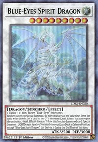 Blue-Eyes Spirit Dragon (Green) [LDS2-EN020] Ultra Rare | Jomio and Rueliete's Cards and Comics