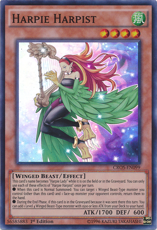 Harpie Harpist [CROS-EN099] Super Rare | Jomio and Rueliete's Cards and Comics