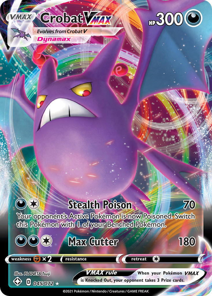 Crobat VMAX (045/072) [Sword & Shield: Shining Fates] | Jomio and Rueliete's Cards and Comics