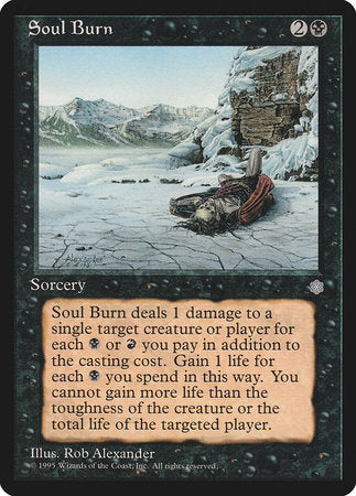 Soul Burn [Ice Age] | Jomio and Rueliete's Cards and Comics