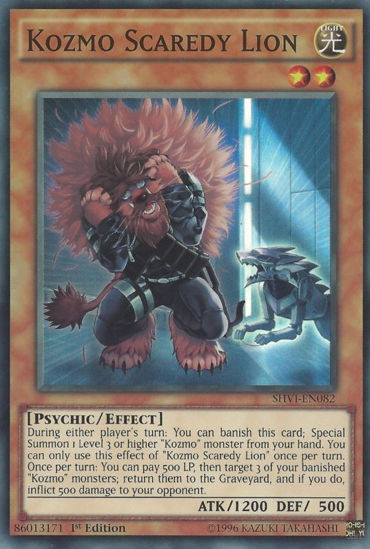 Kozmo Scaredy Lion [SHVI-EN082] Super Rare | Jomio and Rueliete's Cards and Comics