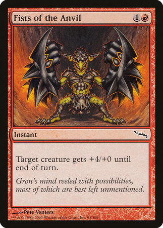 Fists of the Anvil [Mirrodin] | Jomio and Rueliete's Cards and Comics