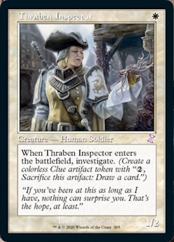 Thraben Inspector (Timeshifted) [Time Spiral Remastered] | Jomio and Rueliete's Cards and Comics