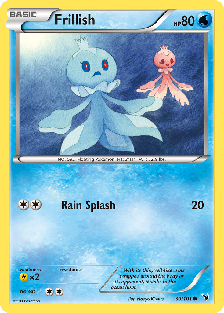 Frillish (30/101) [Black & White: Noble Victories] | Jomio and Rueliete's Cards and Comics