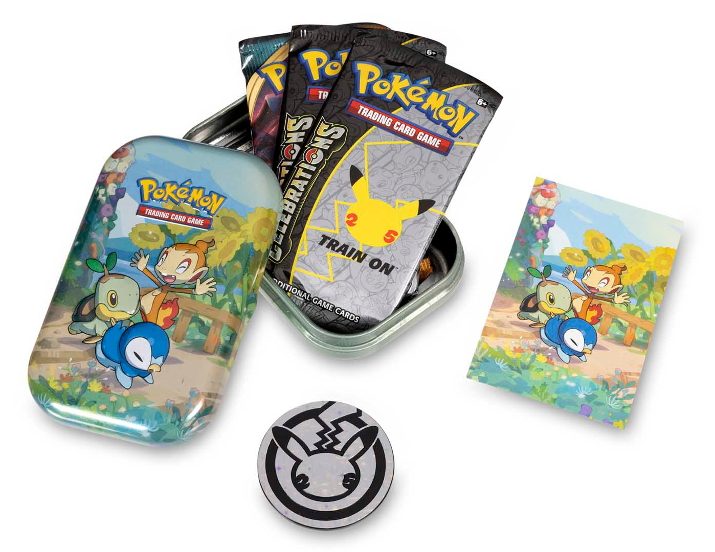 Celebrations: 25th Anniversary - Mini Tin (Sinnoh) | Jomio and Rueliete's Cards and Comics