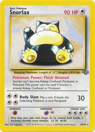 Snorlax (27/64) [Jungle Unlimited] | Jomio and Rueliete's Cards and Comics