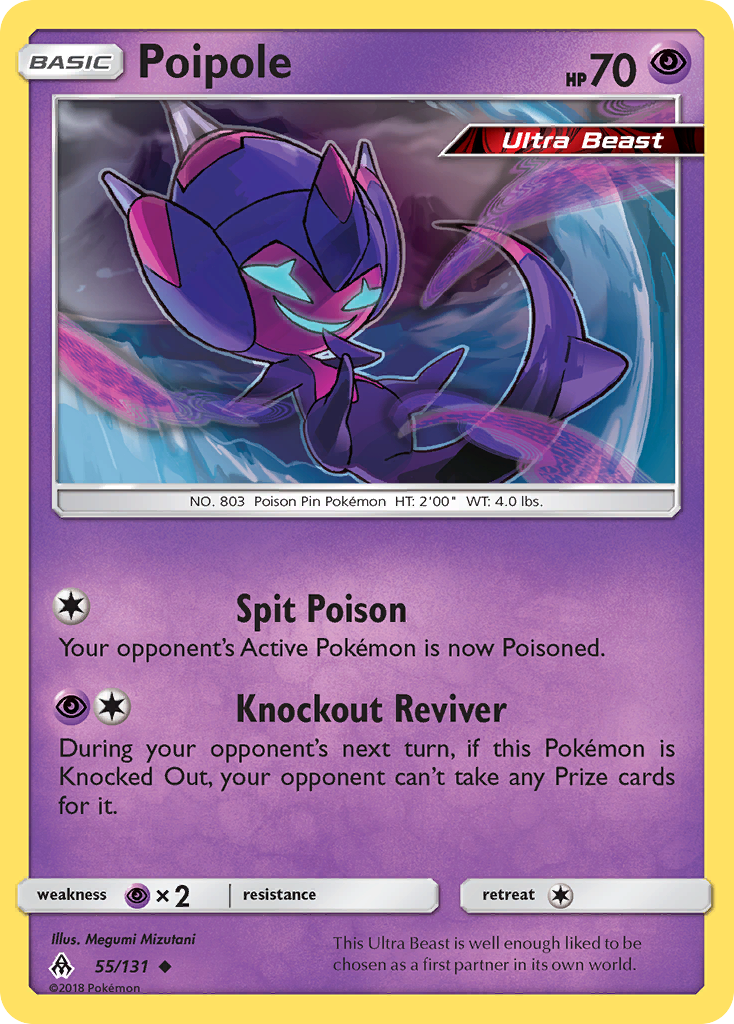 Poipole (55/131) [Sun & Moon: Forbidden Light] | Jomio and Rueliete's Cards and Comics