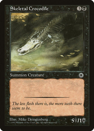 Skeletal Crocodile [Portal] | Jomio and Rueliete's Cards and Comics