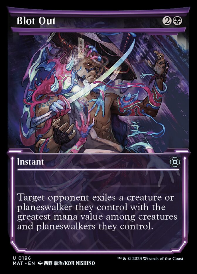 Blot Out (Showcase Halo Foil) [March of the Machine: The Aftermath] | Jomio and Rueliete's Cards and Comics