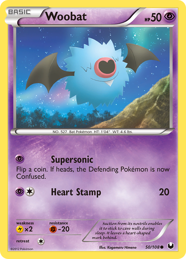 Woobat (50/108) [Black & White: Dark Explorers] | Jomio and Rueliete's Cards and Comics