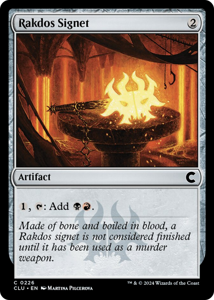 Rakdos Signet [Ravnica: Clue Edition] | Jomio and Rueliete's Cards and Comics