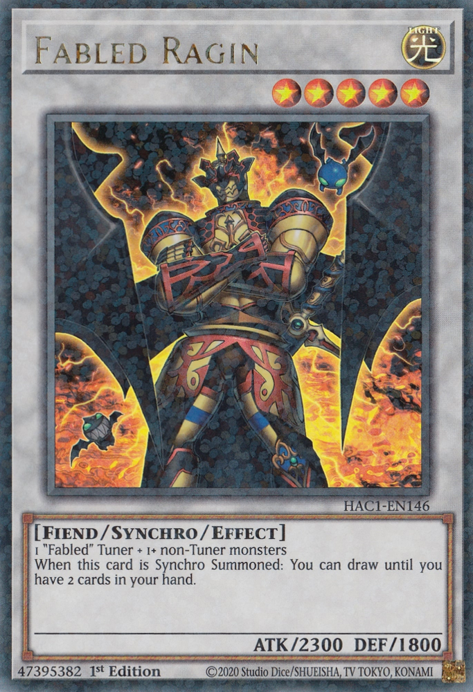 Fabled Ragin (Duel Terminal) [HAC1-EN146] Parallel Rare | Jomio and Rueliete's Cards and Comics