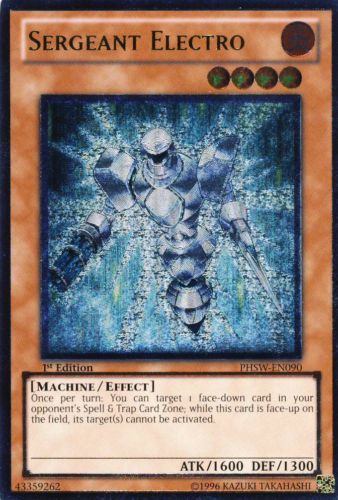 Sergeant Electro (UTR) [PHSW-EN090] Ultimate Rare | Jomio and Rueliete's Cards and Comics