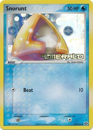 Snorunt (64/106) (Stamped) [EX: Emerald] | Jomio and Rueliete's Cards and Comics