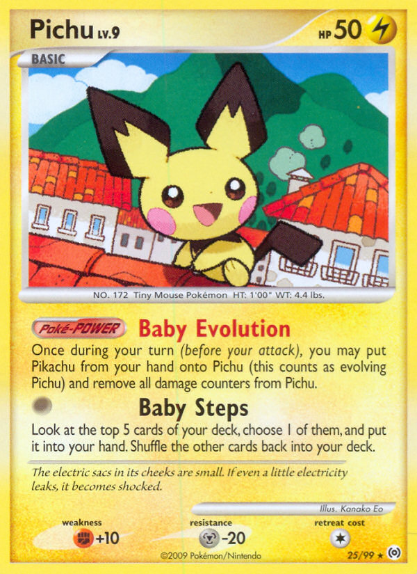 Pichu (25/99) [Platinum: Arceus] | Jomio and Rueliete's Cards and Comics