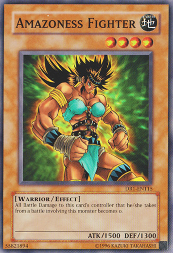 Amazoness Fighter [DR1-EN115] Common | Jomio and Rueliete's Cards and Comics