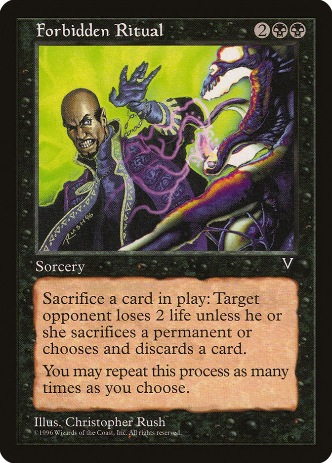 Forbidden Ritual [Visions] | Jomio and Rueliete's Cards and Comics
