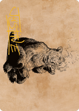 Wilson, Refined Grizzly Art Card (Gold-Stamped Signature) [Commander Legends: Battle for Baldur's Gate Art Series] | Jomio and Rueliete's Cards and Comics