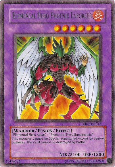 Elemental Hero Phoenix Enforcer [DR04-EN212] Rare | Jomio and Rueliete's Cards and Comics