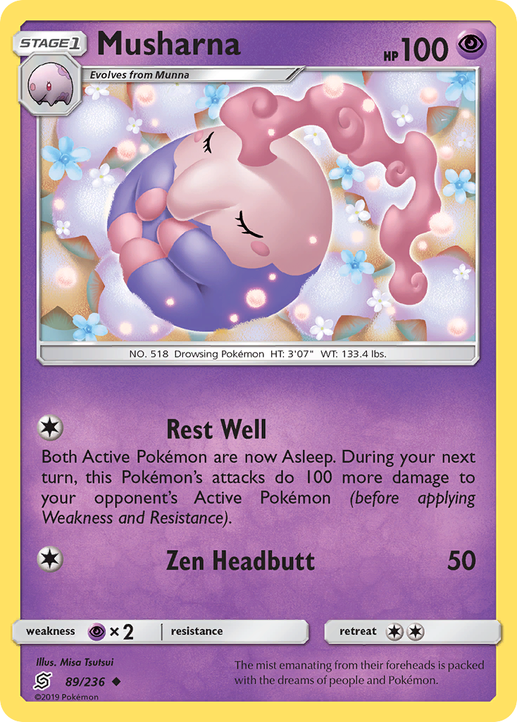 Musharna (89/236) [Sun & Moon: Unified Minds] | Jomio and Rueliete's Cards and Comics
