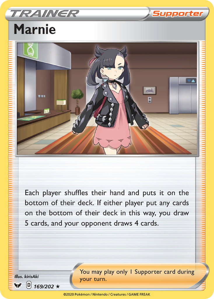 Marnie (169/202) [Sword & Shield: Base Set] | Jomio and Rueliete's Cards and Comics