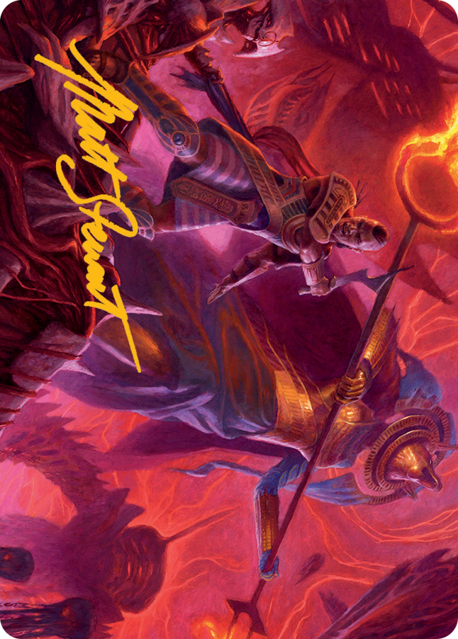Djeru and Hazoret Art Card (Gold-Stamped Signature) [March of the Machine Art Series] | Jomio and Rueliete's Cards and Comics