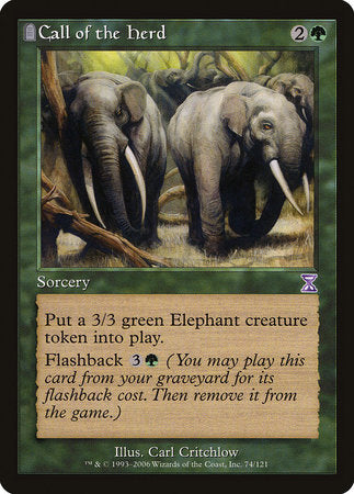 Call of the Herd [Time Spiral Timeshifted] | Jomio and Rueliete's Cards and Comics