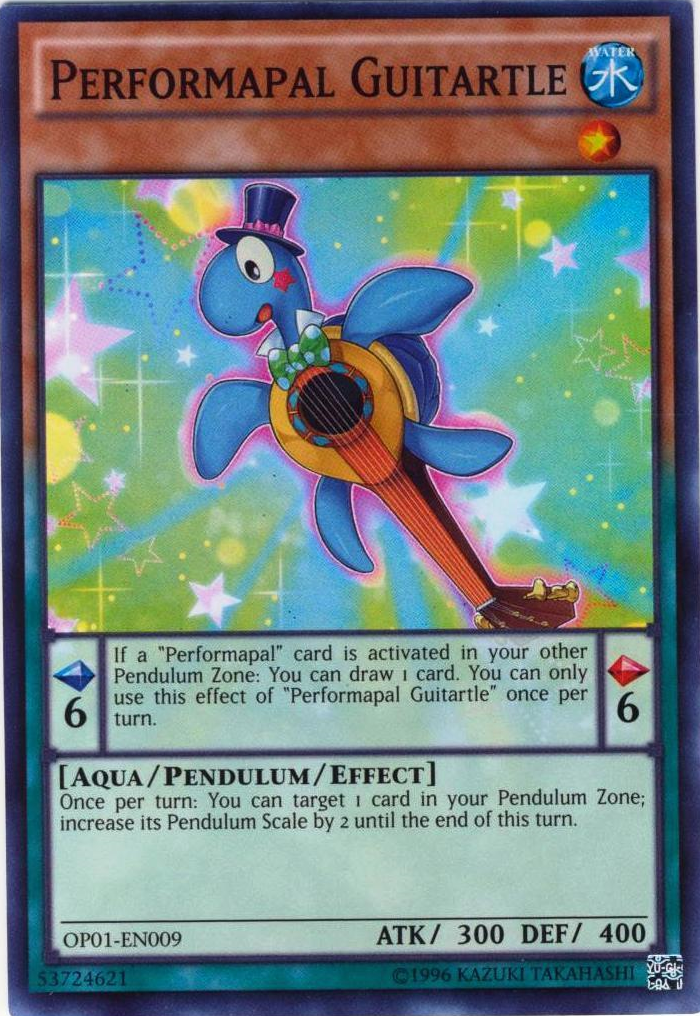 Performapal Guitartle [OP01-EN009] Super Rare | Jomio and Rueliete's Cards and Comics