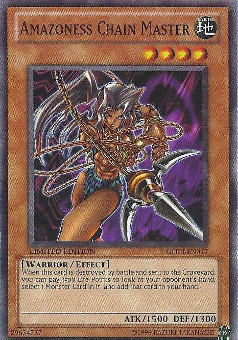 Amazoness Chain Master [GLD3-EN017] Common | Jomio and Rueliete's Cards and Comics