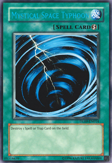 Mystical Space Typhoon (Blue) [DL09-EN014] Rare | Jomio and Rueliete's Cards and Comics