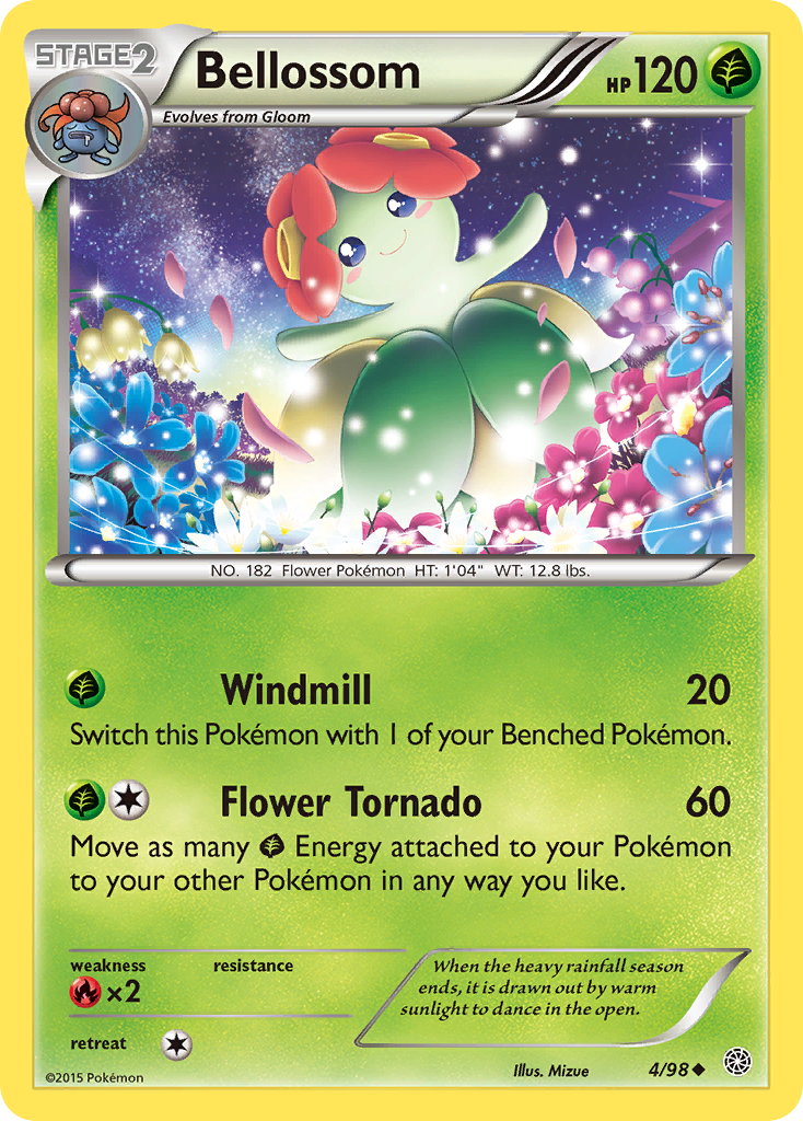Bellossom (4/98) [XY: Ancient Origins] | Jomio and Rueliete's Cards and Comics