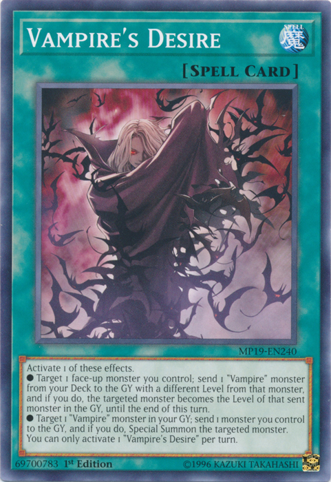 Vampire's Desire [MP19-EN240] Common | Jomio and Rueliete's Cards and Comics