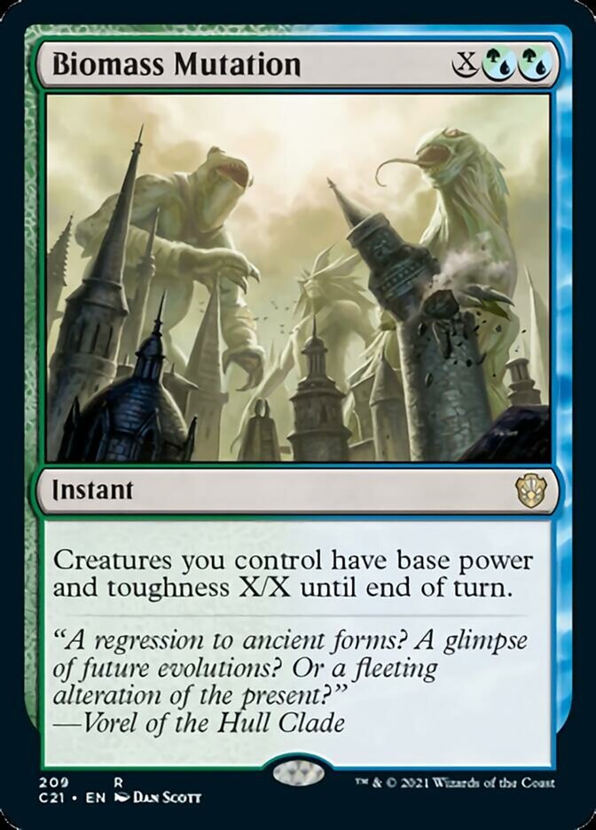 Biomass Mutation [Commander 2021] | Jomio and Rueliete's Cards and Comics