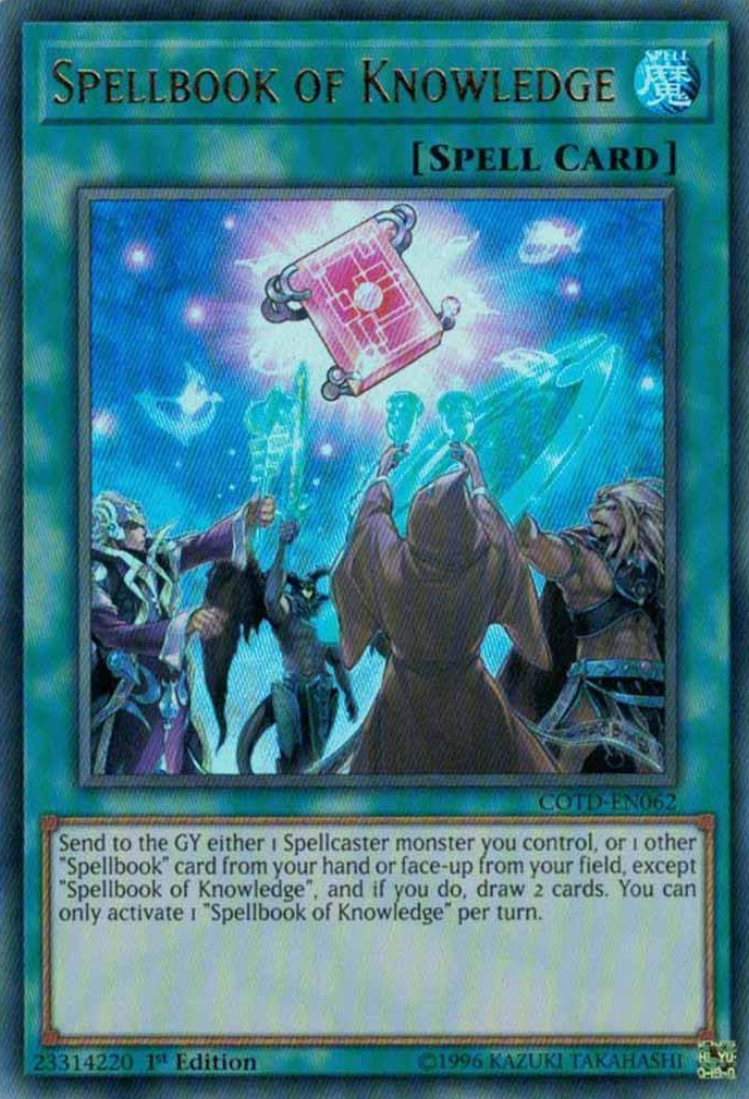 Spellbook of Knowledge [COTD-EN062] Ultra Rare | Jomio and Rueliete's Cards and Comics