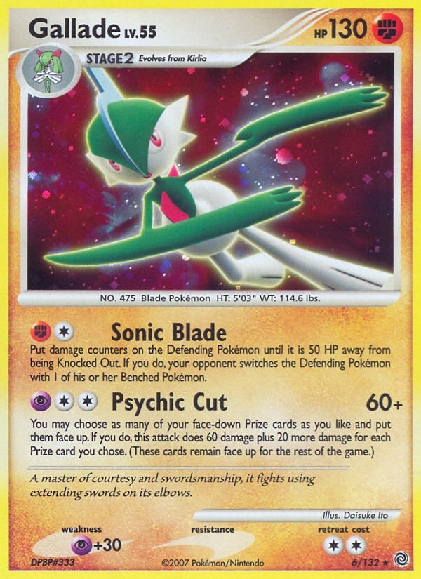 Gallade (6/132) [Diamond & Pearl: Secret Wonders] | Jomio and Rueliete's Cards and Comics