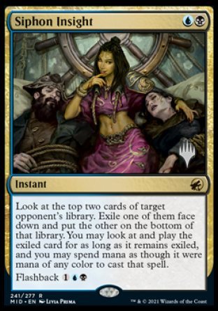Siphon Insight (Promo Pack) [Innistrad: Midnight Hunt Promos] | Jomio and Rueliete's Cards and Comics