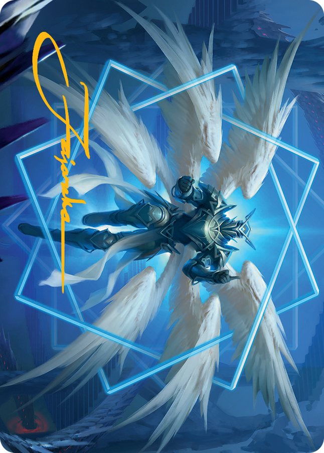 Vertex Paladin Art Card (Gold-Stamped Signature) [March of the Machine Art Series] | Jomio and Rueliete's Cards and Comics