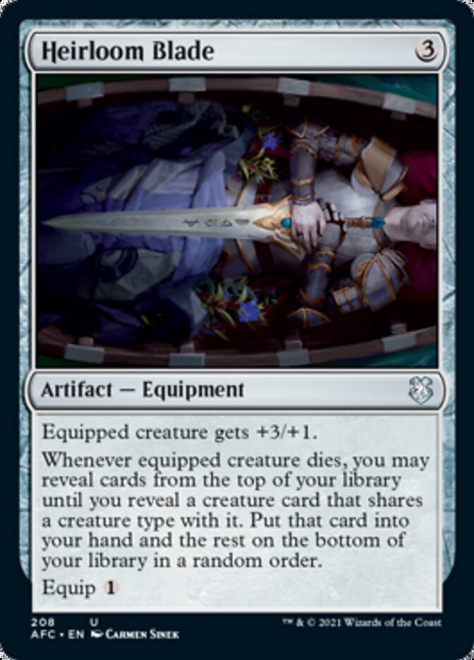 Heirloom Blade [Dungeons & Dragons: Adventures in the Forgotten Realms Commander] | Jomio and Rueliete's Cards and Comics