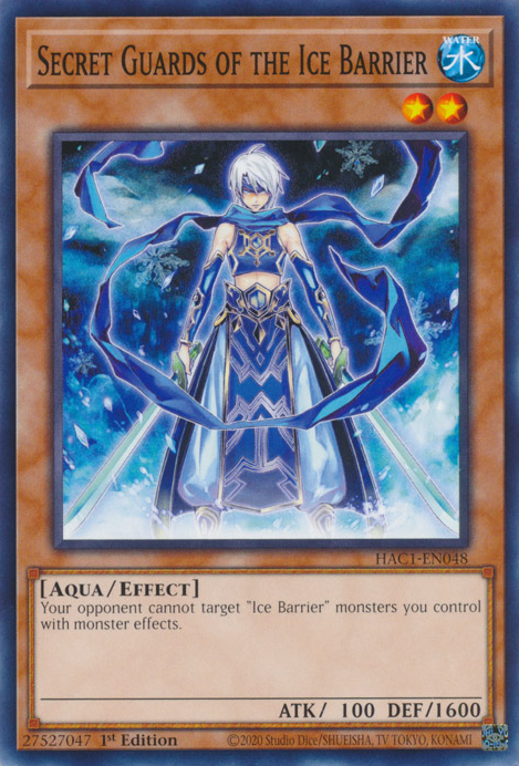 Secret Guards of the Ice Barrier [HAC1-EN048] Common | Jomio and Rueliete's Cards and Comics