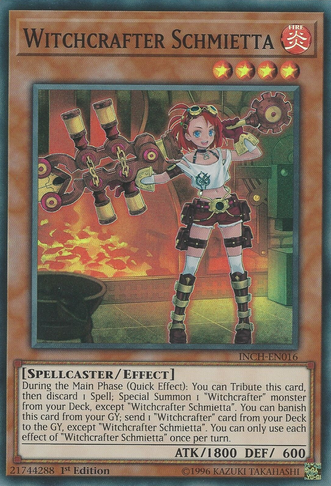 Witchcrafter Schmietta [INCH-EN016] Super Rare | Jomio and Rueliete's Cards and Comics