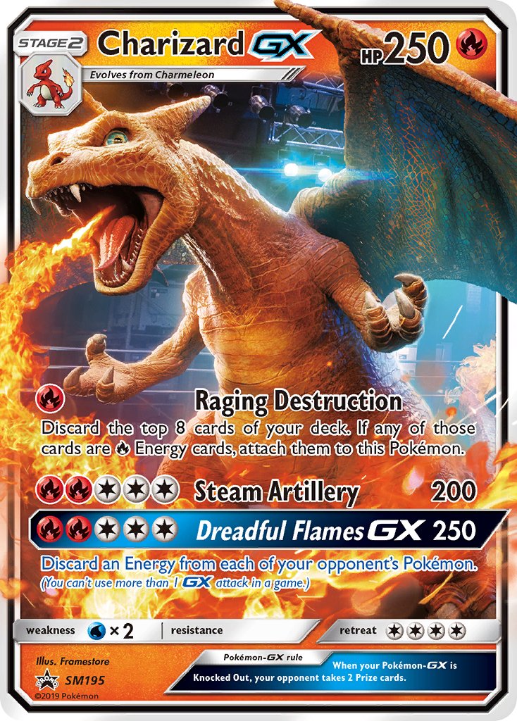 Charizard GX (SM195) [Sun & Moon: Black Star Promos] | Jomio and Rueliete's Cards and Comics
