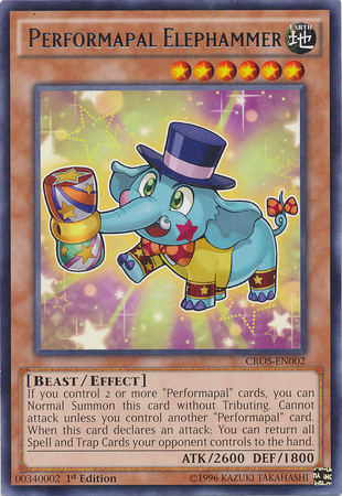 Performapal Elephammer [CROS-EN002] Rare | Jomio and Rueliete's Cards and Comics