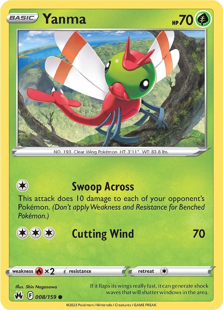 Yanma (008/159) [Sword & Shield: Crown Zenith] | Jomio and Rueliete's Cards and Comics