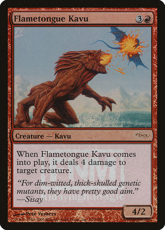 Flametongue Kavu [Friday Night Magic 2005] | Jomio and Rueliete's Cards and Comics