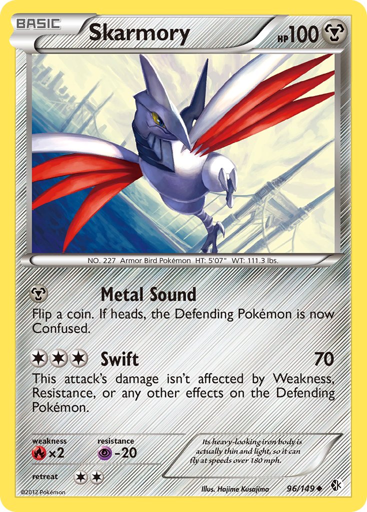 Skarmory (96/149) [Black & White: Boundaries Crossed] | Jomio and Rueliete's Cards and Comics