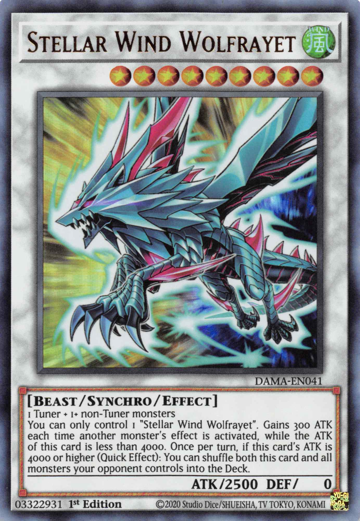 Stellar Wind Wolfrayet [DAMA-EN041] Ultra Rare | Jomio and Rueliete's Cards and Comics