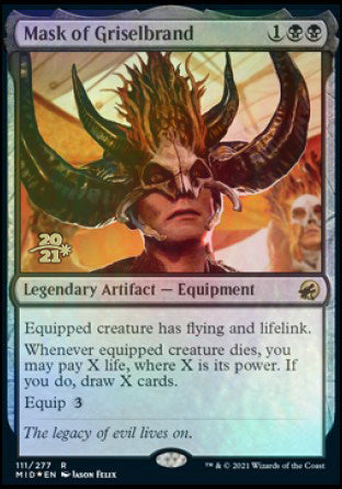 Mask of Griselbrand [Innistrad: Midnight Hunt Prerelease Promos] | Jomio and Rueliete's Cards and Comics