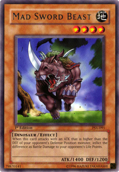 Mad Sword Beast [PSV-091] Rare | Jomio and Rueliete's Cards and Comics